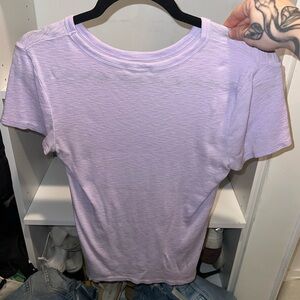 Express Light Purple Short Sleeve Tee